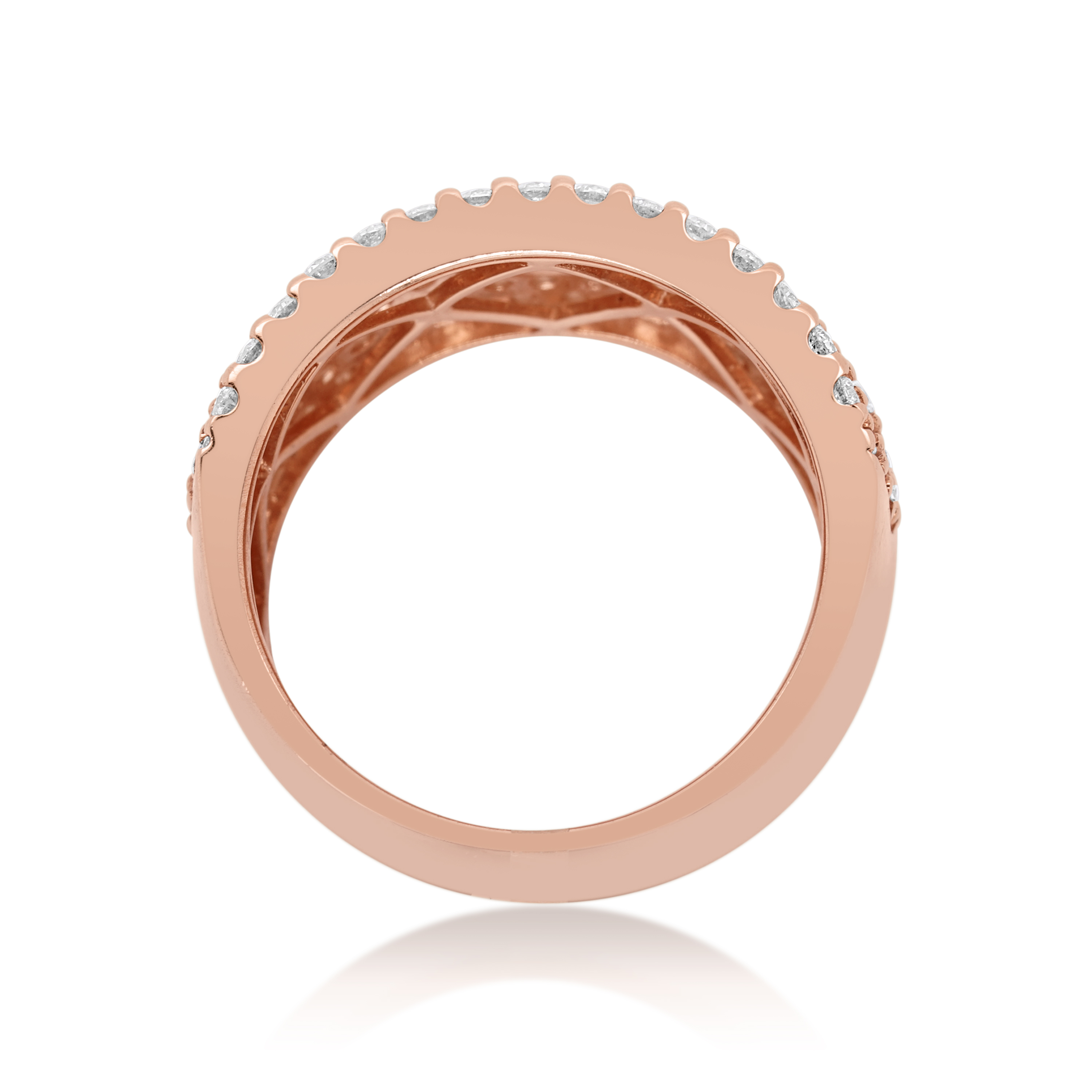 Diamond Ring  2.60 ct. 14K Rose Gold